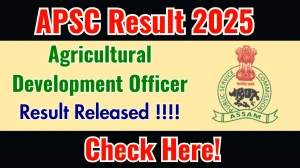 APSC ADO Result 2025 Out at apsc.nic.in, Direct Link to Download Result PDF Here