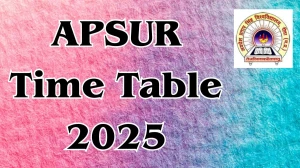 APSUR Time Table 2025 Announced For B.Com @ apsurewa.ac.in Details Here