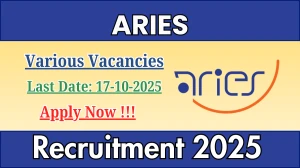ARIES Recruitment 2025 - Apply Online for 36 Laboratory Assistant, Junior Officer and More Posts