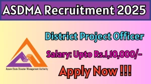 ASDMA District Project Officer Recruitment 2025 - Apply Offline