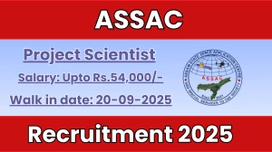 ASSAC Project Scientist Recruitment 2025 – Walk in
