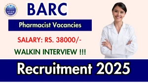 BARC Pharmacist Recruitment 2025 – Walk in for 05 Posts BARC Pharmacist Recruitment 2025 – Walk in for 05 Posts