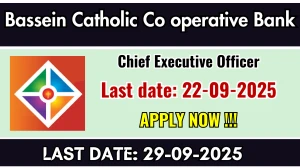 Bassein Catholic Co operative Bank Chief Executive Officer Recruitment 2025 - Apply Online