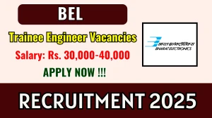 BEL Trainee Engineer Recruitment 2025 - Apply Offline for 35 Posts by Sept 26