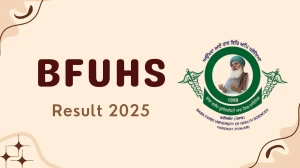 BFUHS Result 2025 Declared at bfuhs.ac.in Direct Link to Download 6th, 7th Sem Result