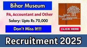 Bihar Museum Recruitment 2025 - Apply Offline for 17 Personal Assistant, Accountant and Other Posts by Nov 15