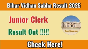 Bihar Vidhan Sabha Junior Clerk Final Result 2025 Out at vidhansabha.bihar.gov.in, Direct Link to Download Result PDF Here Bihar Vidhan Sabha Junior Clerk Final Result 2025 Out at vidhansabha.bihar.gov.in, Direct Link to Download Result PDF Here
