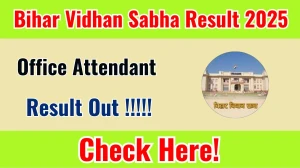 Bihar Vidhan Sabha Office Attendant Final Result 2025 Out at vidhansabha.bihar.gov.in, Direct Link to Download Result PDF Here