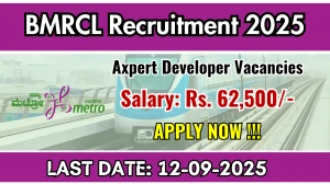 BMRCL Axpert Developer Recruitment 2025 - Apply Online for 05 Posts by Sep 12 BMRCL Axpert Developer Recruitment 2025 - Apply Online for 05 Posts by Sep 12