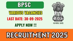 BPSC Recruitment 2025 - Apply Online for 54 Assistant Public Sanitary, Waste Management Officer Posts by Sep 30