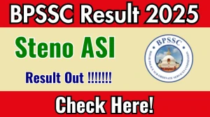 BPSSC Steno ASI Result 2025 Out at bpssc.bihar.gov.in, Direct Link to Download Result PDF Here