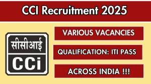 CCI Recruitment 2025 – Walk in for 08 Fitter, Electrician and More Posts CCI Recruitment 2025 – Walk in for 08 Fitter, Electrician and More Posts