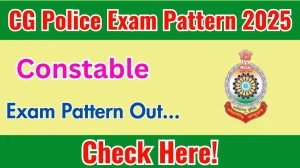 CG Police Constable Exam Pattern 2025 CG Police Constable Exam Pattern 2025