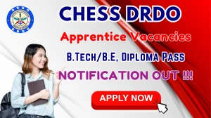 CHESS DRDO Apprentice Recruitment 2025 - Apply Offline for 25 Posts by Sep 22
