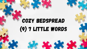 Cozy bedspread 7 Little Words 9 letters Answer