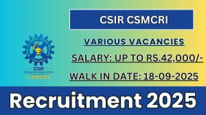 CSIR CSMCRI Recruitment 2025 – Walk in for 04 Project Associate, Project Assistant and More Posts