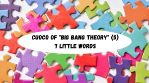Cuoco of "big bang theory" 7 Little Words 5 letters Answer
