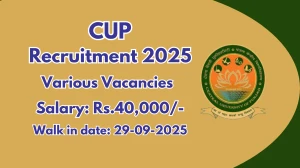 CUP Recruitment 2025 – Walk in for 03 Radio Announcer, Office Staff and More Posts
