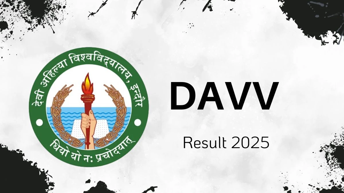 DAVV Result 2025 Out at dauniv.ac.in Direct Link to Download UG Course Marksheet Pdf