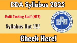DDA MTS Syllabus 2025 Out Direct Link to Download Syllabus PDF here DDA MTS Syllabus 2025 Out Direct Link to Download Syllabus PDF here