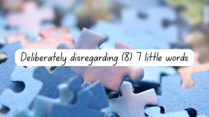Deliberately disregarding 7 Little Words 8 letters Answer