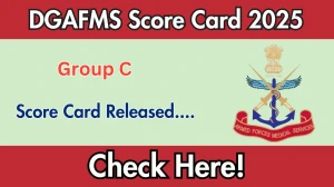 DGAFMS Group C Score Card 2025 Out at dgafms24.onlineapplicationform.org, Direct Link to Download Score Card PDF Here DGAFMS Group C Score Card 2025 Out at dgafms24.onlineapplicationform.org, Direct Link to Download Score Card PDF Here