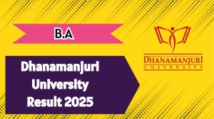 Dhanamanjuri University Result 2025 Out at dmu.ac.in Direct Link to Download 4th Semester Result