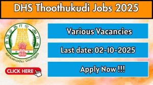 DHS ThoothukudiRecruitment 2025 - Apply Offline for 22 Multi Task Worker, Radiographer and Other Posts by Oct 2