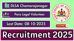 DLSA Chamarajanagar Para Legal Volunteer Recruitment 2025 - Apply Offline