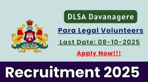 DLSA Davanagere Para Legal Volunteers Recruitment 2025 - Apply Offline for 150 Posts by Oct 08