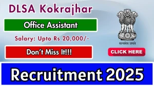 DLSA Kokrajhar Office Assistant Recruitment 2025 - Apply Offline for 01 Posts