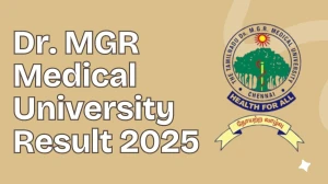 Dr. MGR Medical University Result 2025 Out at tnmgrmuexam.ac.in Direct Link to Download UG Course Result