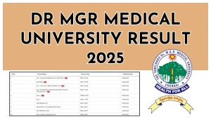 Dr MGR Medical University Result 2025 Released at tnmgrmuexam.ac.in Direct Link to Download 1st Year Result