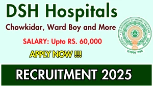 DSH Hospitals Recruitment 2025 - Apply Offline for 28 Chowkidar, Ward Boy and More Posts by Sep 16 DSH Hospitals Recruitment 2025 - Apply Offline for 28 Chowkidar, Ward Boy and More Posts by Sep 16