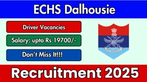 ECHs Dalhousie Driver Recruitment 2025 - Apply Offline for 01 Posts by Oct 10