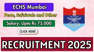 ECHS Mumbai Recruitment 2025 - Apply Offline for 07 Peon, Safaiwala and Other Posts by Oct 3