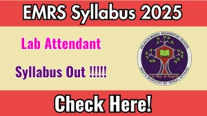 EMRS Lab Attendant Syllabus 2025 Out Direct Link to Download Syllabus PDF here EMRS Lab Attendant Syllabus 2025 Out Direct Link to Download Syllabus PDF here