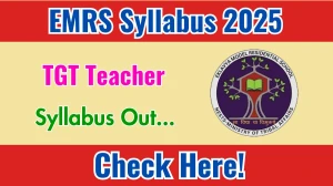 EMRS TGT Syllabus 2025 Out Direct Link to Download Syllabus PDF here