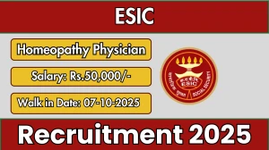 ESIC Homeopathy Physician Recruitment 2025 – Walk in