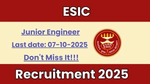 ESIC Junior Engineer Recruitment 2025 - Apply Offline ESIC Junior Engineer Recruitment 2025 - Apply Offline