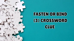 Fasten or bind Crossword Clue Irish Daily Mail Quick 3 letters Answer