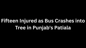Fifteen Injured as Bus Crashes into Tree in Punjab's Patiala