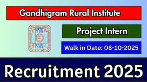 Gandhigram Rural Institute Project Intern Recruitment 2025 – Walk in