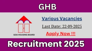 GHB Recruitment 2025 - Apply Offline for 04 Junior Engineer, MTS and More Posts