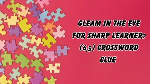 Gleam in the eye for sharp learner? Crossword Clue Irish Daily Mail Quick (6,5) letters Answer