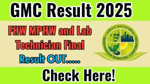 GMC FHW, MPHW and Lab Technician Final Result 2025 Out at gandhinagarmunicipal.com, Direct Link to Download Result PDF Here