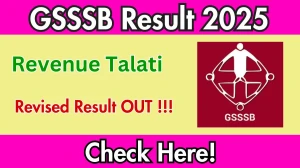 GSSSB Revenue Talati Revised Result 2025 Out at gsssb.gujarat.gov.in, Direct Link to Download Result PDF Here
