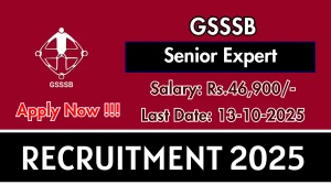 GSSSB Senior Expert Recruitment 2025 - Apply Online