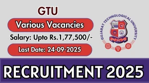 GTU Recruitment 2025 - Apply Online for 05 Assistant Librarian, Laboratory Technician Posts by Sep 24