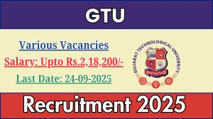GTU Recruitment 2025 - Apply Online for 14 Professor, Associate Professor and More Posts